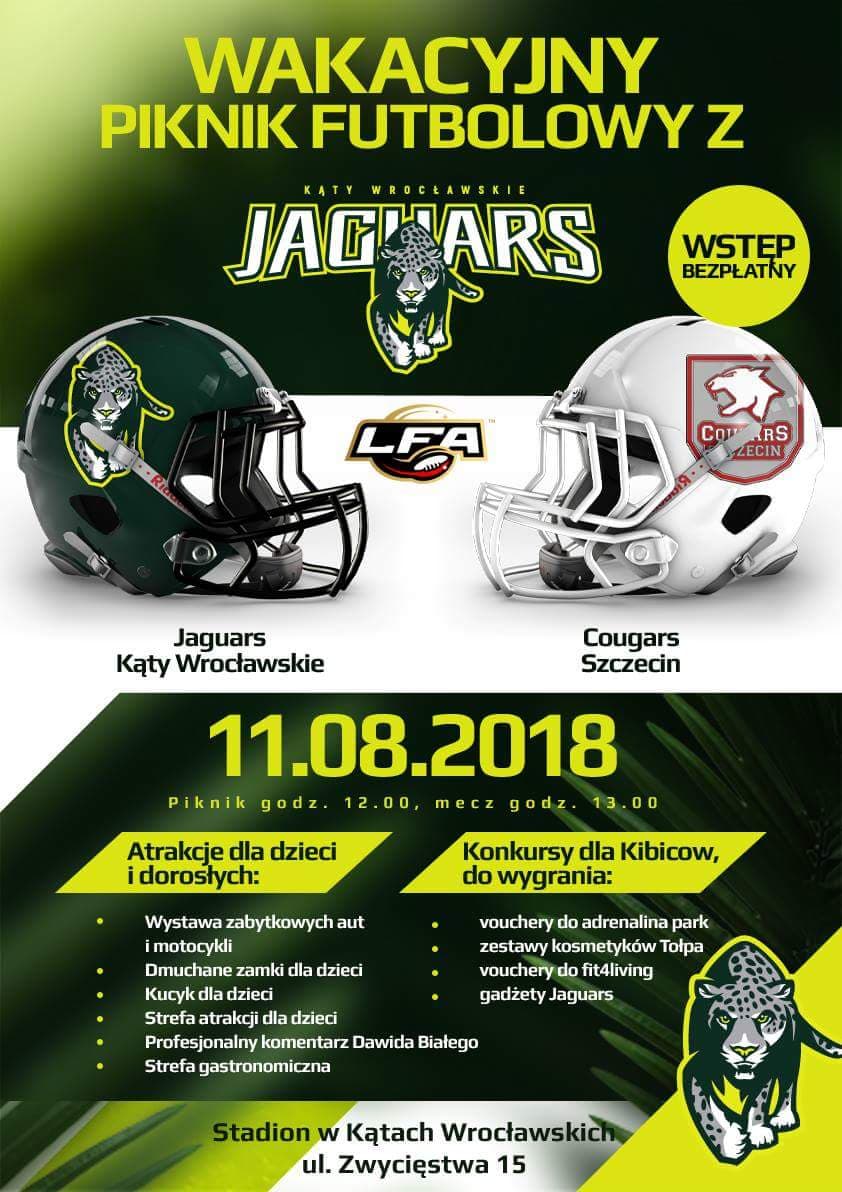 informacja o meczu futbolu amerykańskiego